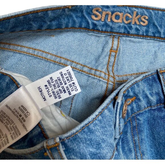 Mother Sz 23 Denim Maxi Jean Skirt blue Denim Classic Minimalist Preppy Boho - Picture 6 of 8